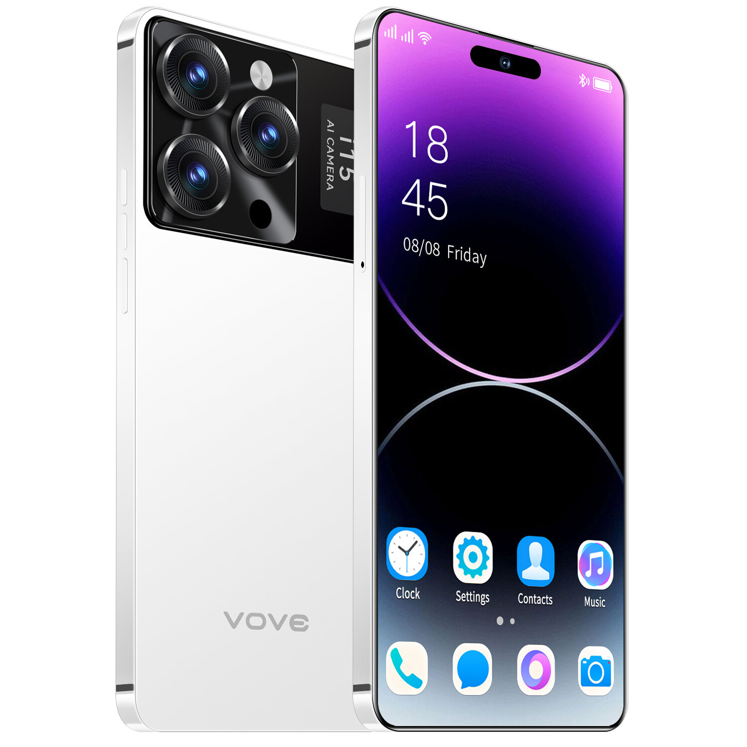 Ультратонкий игровой смартфон i15 pro max 8+256 ГБ, 5G LTE, Dual SIM dual standby.