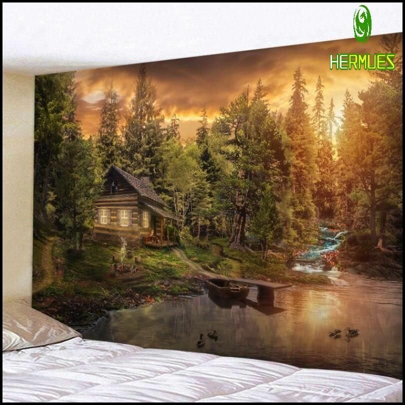Гобелен Hermues Mall 200x150 см из мягкого полиэстера, яркая 3D-печать, не выцветает при стирке