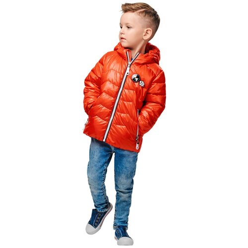 Куртка демисезонная для мальчика (Размер: 80), арт. С-610 (оранж), цвет оранжевый