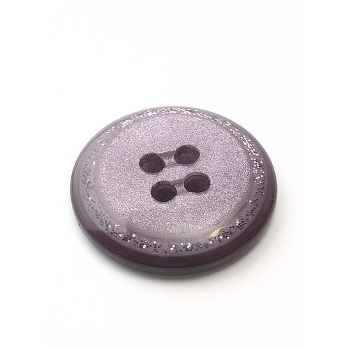 Пуговицы на 4 прокола 18 мм фиолетовая пастель 6 шт в упаковке Для женской и детской одежды Для шитья и рукоделия 270₽