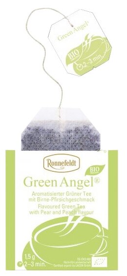 Чай зеленый Ronnefeldt Teavelope Green Angel в пакетиках, 25 пак. - фотография № 2