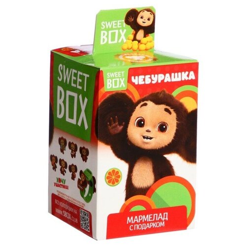 Игрушка Чебурашка, с мармеладом в коробочке, 0г 1 шт