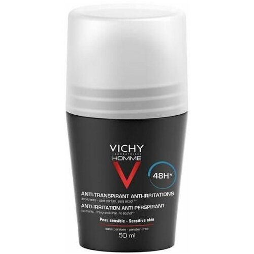 Дезодорант-антиперспирант Vichy Homme 48 ч, для чувствительной кожи, 2*50 мл (промо) .