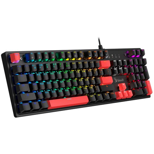 Клавиатура A4Tech Bloody S510N механическая черный USB for gamer LED S510N FIRE BLACK 473000₽