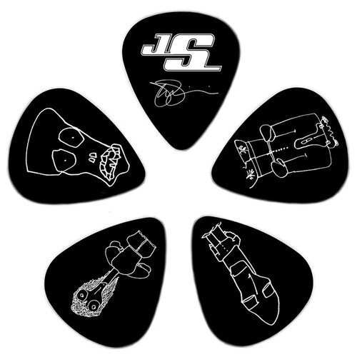 PLANET WAVES 1CBK2-10JS Набор медиаторов 10 шт. dunlop гитарные медиаторы james hetfield подписи черный клык ultex плектр медиатор 0 73 0 94 1 14 мм гитарные аксессуары