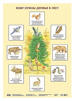 Плакат. Кому нужны деревья в лесу