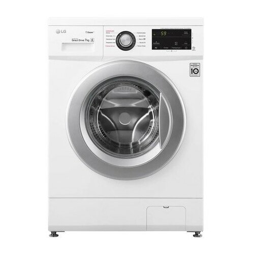 Стиральная машина LG F2J3WS1W, 6 кг, 1200 об, 10 программ, белая