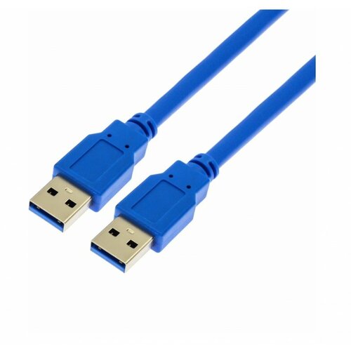 USB 3.0-удлинитель (папа-папа) синий, Длина: 0.5 м