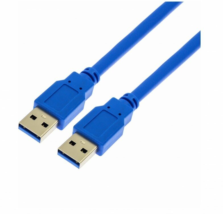 USB 3.0-удлинитель (папа-папа) синий, Длина: 0.5 м