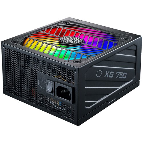 Power Supply Cooler Master XG750 Plus Platinum 750W ATX 135mm 24pin 12xSATA 4xPCI-E62 APFC RGB 80 Platinum Full Modular 1859700₽