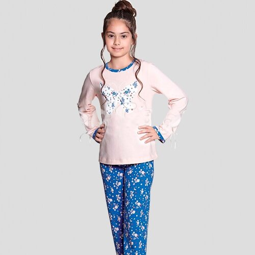Пижама для девочек Baykar, модель 9346, размер 110-116