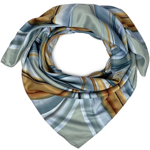 фото Платок ls dulаnna,90х90 см, голубой, белый