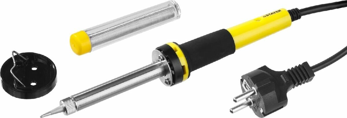 Электропаяльник STAYER Proterm 60Вт 220В конус двухкомпонентная рукоятка (55300-60)