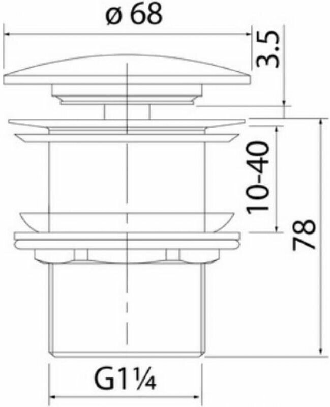 Выпуск для умывальника без перелива, Optima Home, хром, IDDIS, OPHG000i88 - фотография № 4