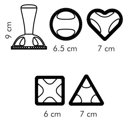 Формочки для равиоли Tescoma DELICIA, 4 вида