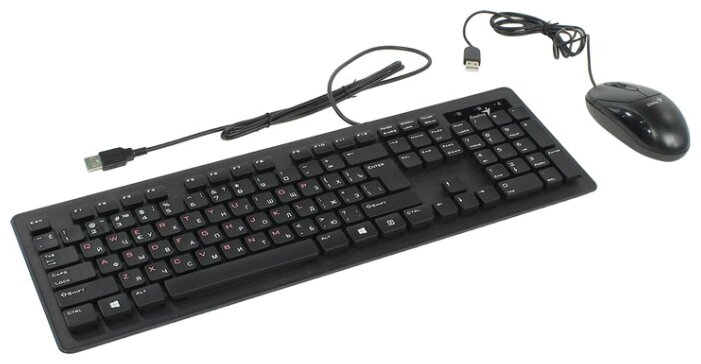 Клавиатура и мышь Genius SlimStar C100X Black USB