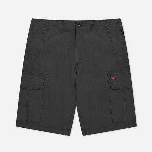 фото Мужские шорты napapijri noto серый, размер 32