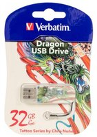 Флешка Verbatim Store 'n' Go Mini USB Drive 32GB белый/голубой