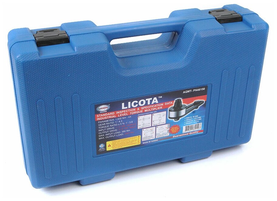 Licota AQMT-PN46150 Усилитель крутящего момента, мультипликатор 1/3.8, 1/2" х 3/4" 1500 Нм - фото №5