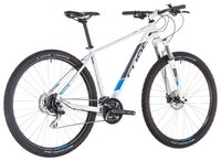 Горный (MTB) велосипед Cube AIM Race 27.5 (2019) white/blue 18" (требует финальной сборки)