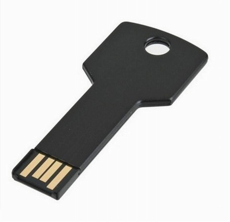 Подарочный USB-накопитель ключ черный 4GB оригинальная сувенирная флешка