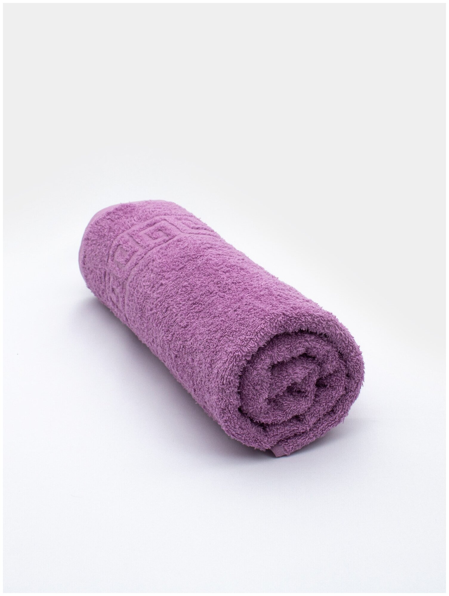 Полотенце махровое банное Хлопковый мир цвет сиреневый фиолетовый 40х70 плотность 430 гр/м2 - фотография № 2