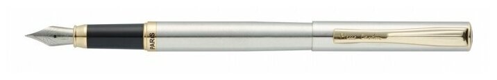 Ручка перьевая Pierre Cardin ECO, латунь/нержавеющая сталь, перо тонкий (F) 0,6-0,65 мм, цвет стальной (PC0865FP)