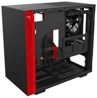 Компьютерный корпус NZXT H200 Black/red