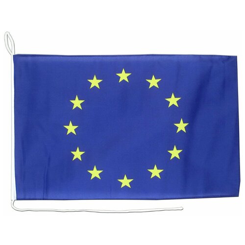 Флаг Евросоюза на яхту или катер 40х60 см набор флагов по гост на борт лодки самоклеющиеся флаги флаг россии на лодку флаг по гимс флаг на катер