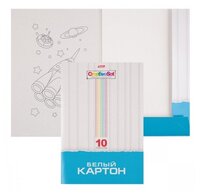 Белый картон Creative Set Hatber, A4, 10 л.