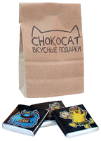 Шоколад CHOKOCAT FunCat "кот-программист" молочный порционный, 50 г