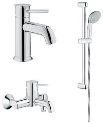 Душевой набор (гарнитур) Grohe BauClassic 124404 хром