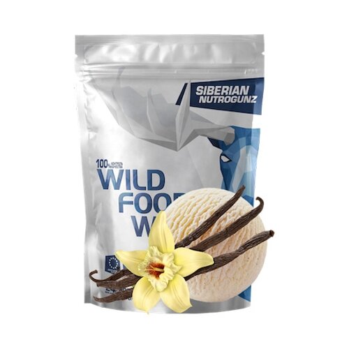 Протеин Siberian Nutrogunz Wild Food Whey, 900 гр., ванильный пломбир