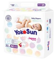 Yokosun подгузники M (5-10 кг) 22 шт.