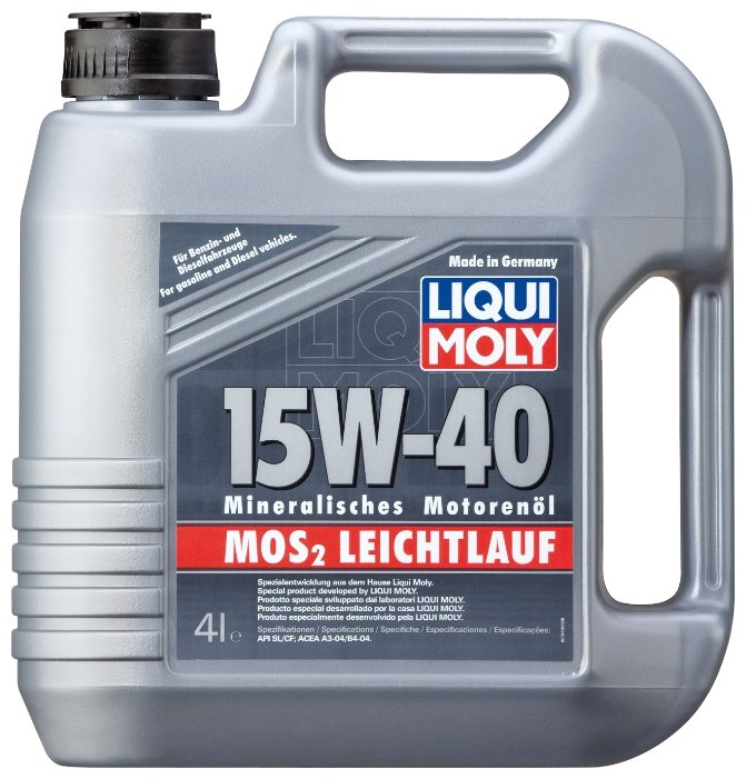 Полусинтетическое моторное масло LIQUI MOLY MoS2 Leichtlauf 15W-40