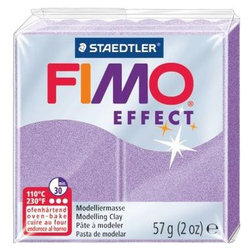 Полимерная глина FIMO Effect запекаемая перламутровый лиловый (8020-607), 57 г