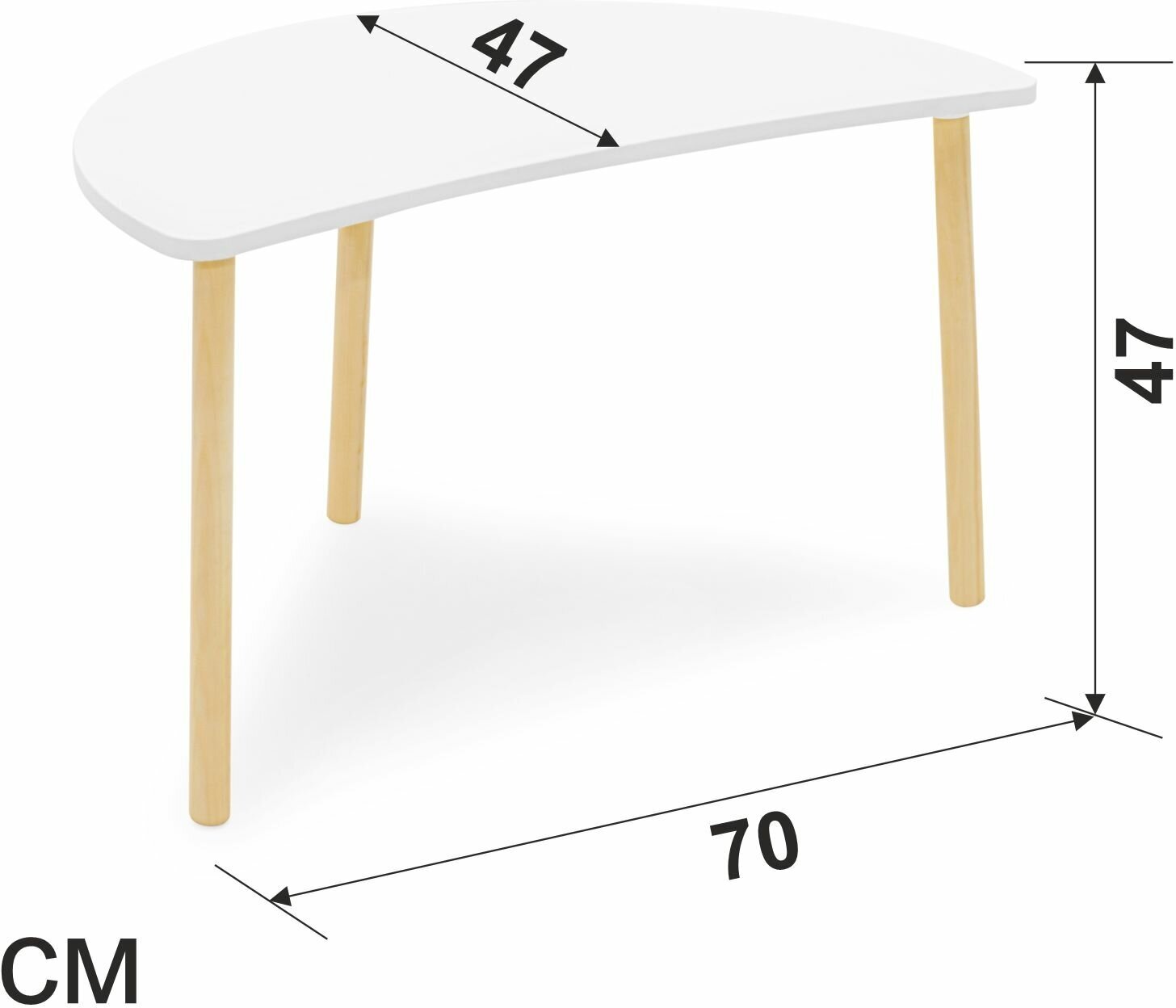 Комплект детской деревянной мебели стол "Луна" и стул "Зайчик" - фотография № 4