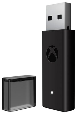 Microsoft Беспроводной адаптер геймпада Xbox для Windows 10, черный, 1 шт.