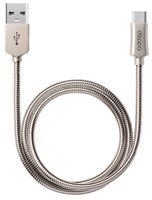 Кабель Deppa Steel USB - USB Type-C (72274) 1.2 м стальной