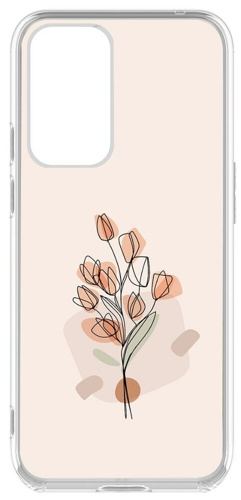 Чехол-накладка Krutoff Clear Case Букет тюльпанов для OnePlus 9 Pro