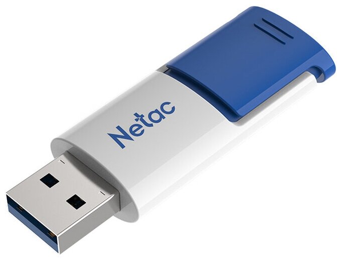 Флэш-память USB_ 64 GB Netac U182 USB3.0 синий/белый