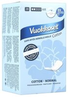 Vuokkoset прокладки ежедневные Cotton Active Normal 28 шт.