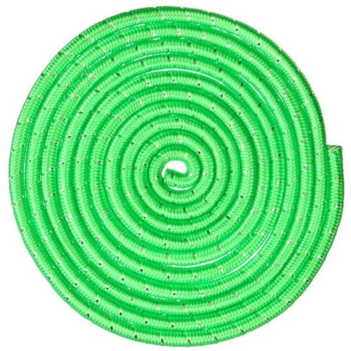 Скакалка гимнастическая с люрексом, 3 м, цвет салатовый скакалка гимнастическая 3 м цвет зелёный