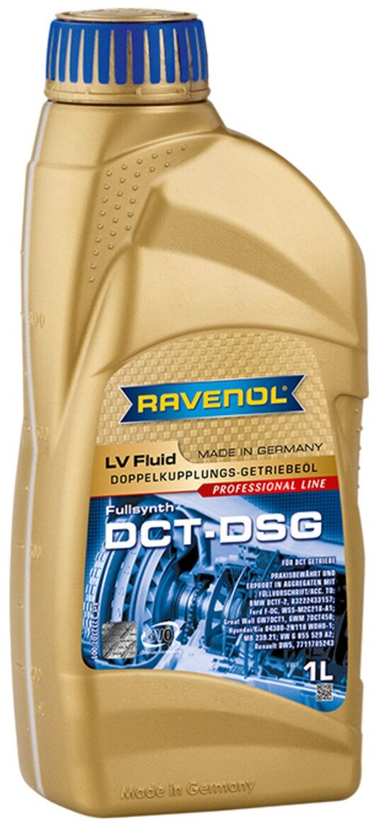 Масло Ravenol DCT-DSG LV Fluid трансмисионное синтетическое 1 л 4014835878587