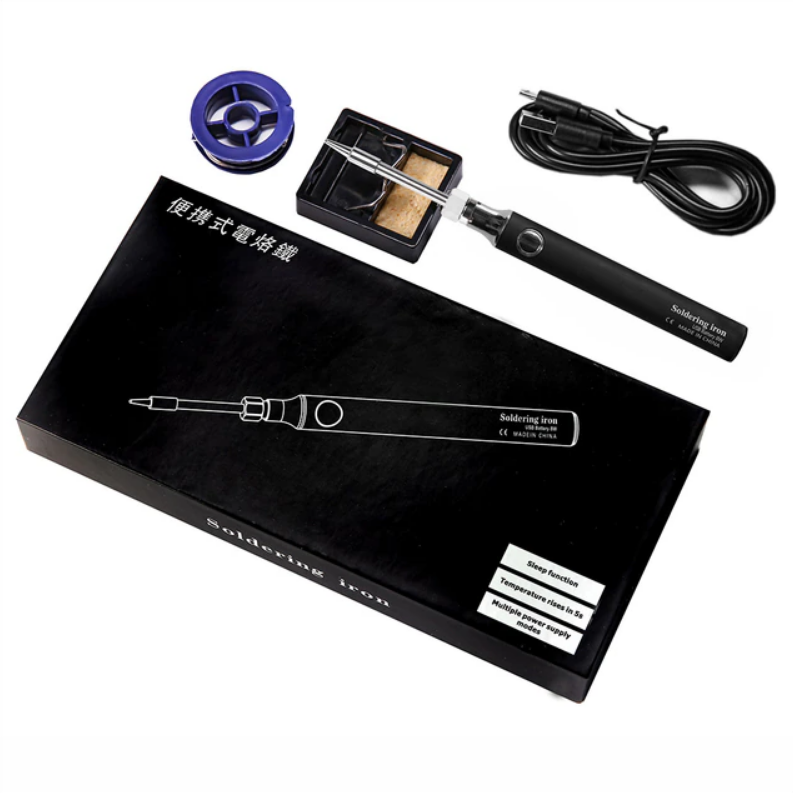 Портативный Мини USB Паяльник Lefavor / Питание от внешнего аккумулятора или USB 5v 8w /