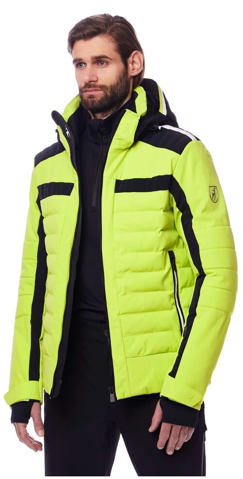 Куртка Toni Sailer, средней длины, силуэт прямой, размер 50, зеленый, желтый