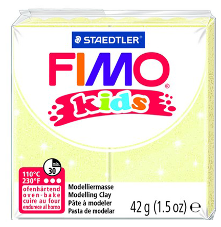 Полимерная глина FIMO kids 42 г перламутровый светло-желтый (8030-106 42 г - фотография № 1