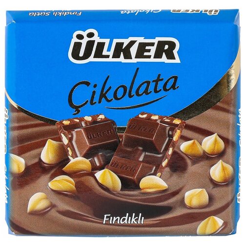Шоколад молочный Ulker с фундуком 65 г