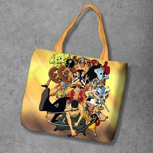 фото Сумка шоппер anime dakimakura, фактура рельефная, мультиколор