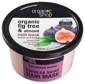 Фото Organic Shop Маска для волос Express блеск «Греческий инжир»